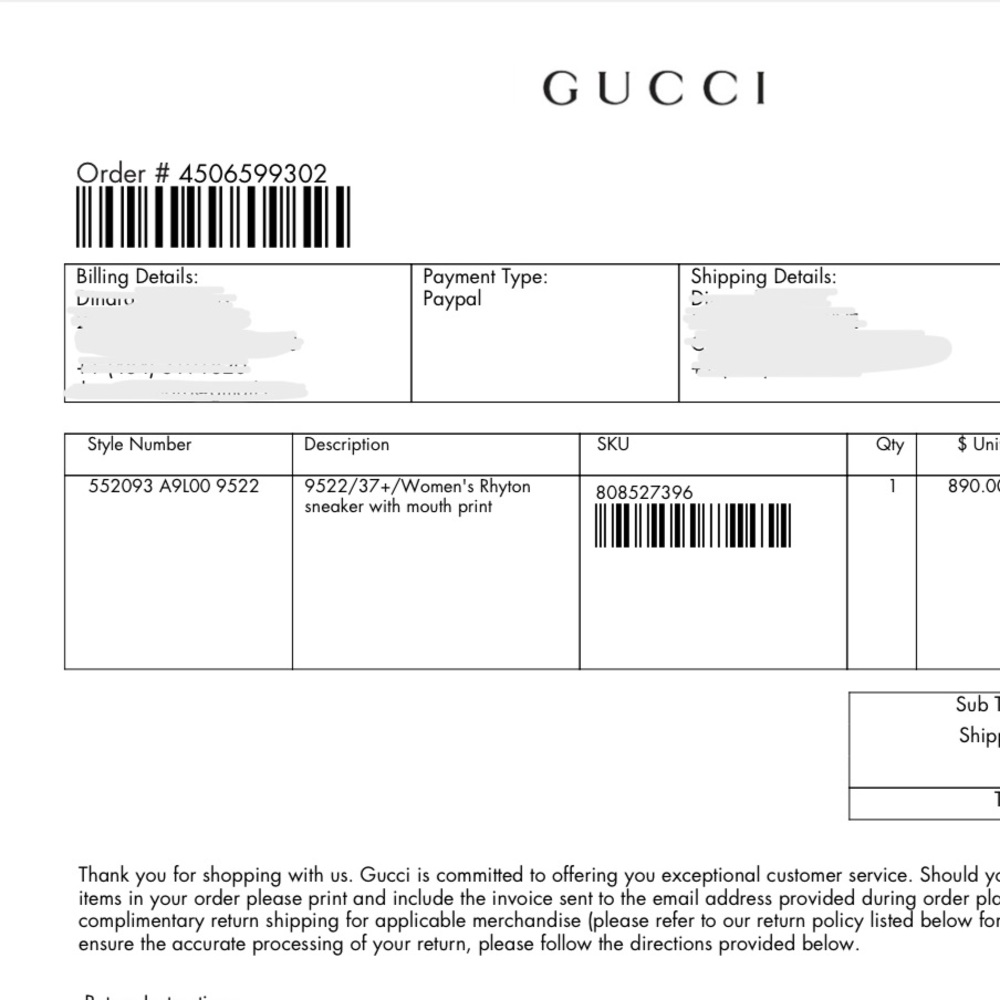 GUCCI Women's Rhyton sneaker with mouth print - Picture 11 of 11